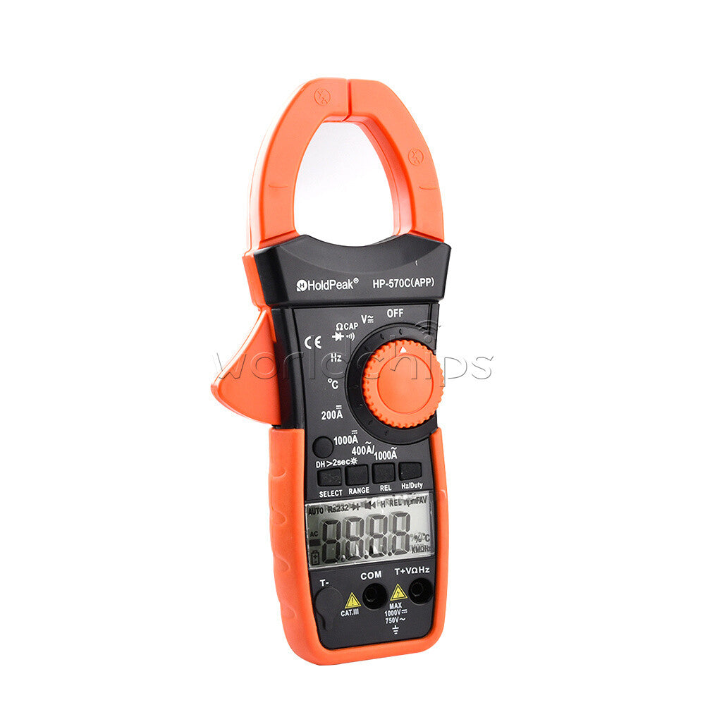 Digital Clamp Meter DC Current 4000 Counts AC/DC Volt 1000A Handheld Tester