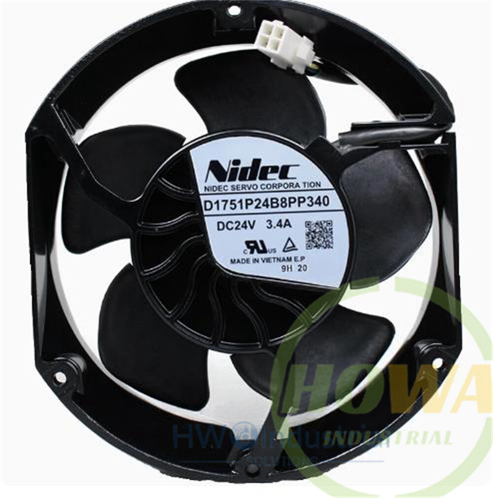 1/piece  D1751P24B8PP340 DC24V 3.4A 4-wire Cooling Fan for ABB 580 Inverter