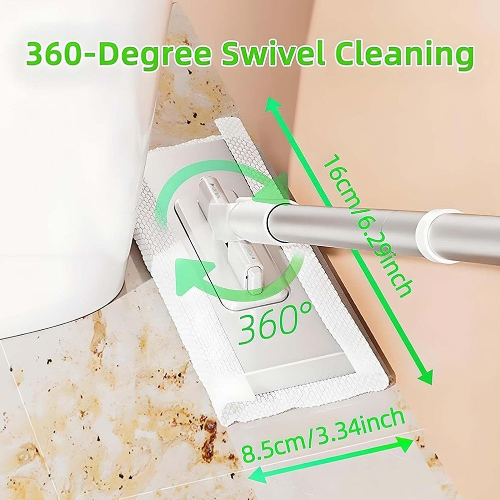 Reusable Dust Mop with Locking Head and 39 Inch Long Handle for Floors