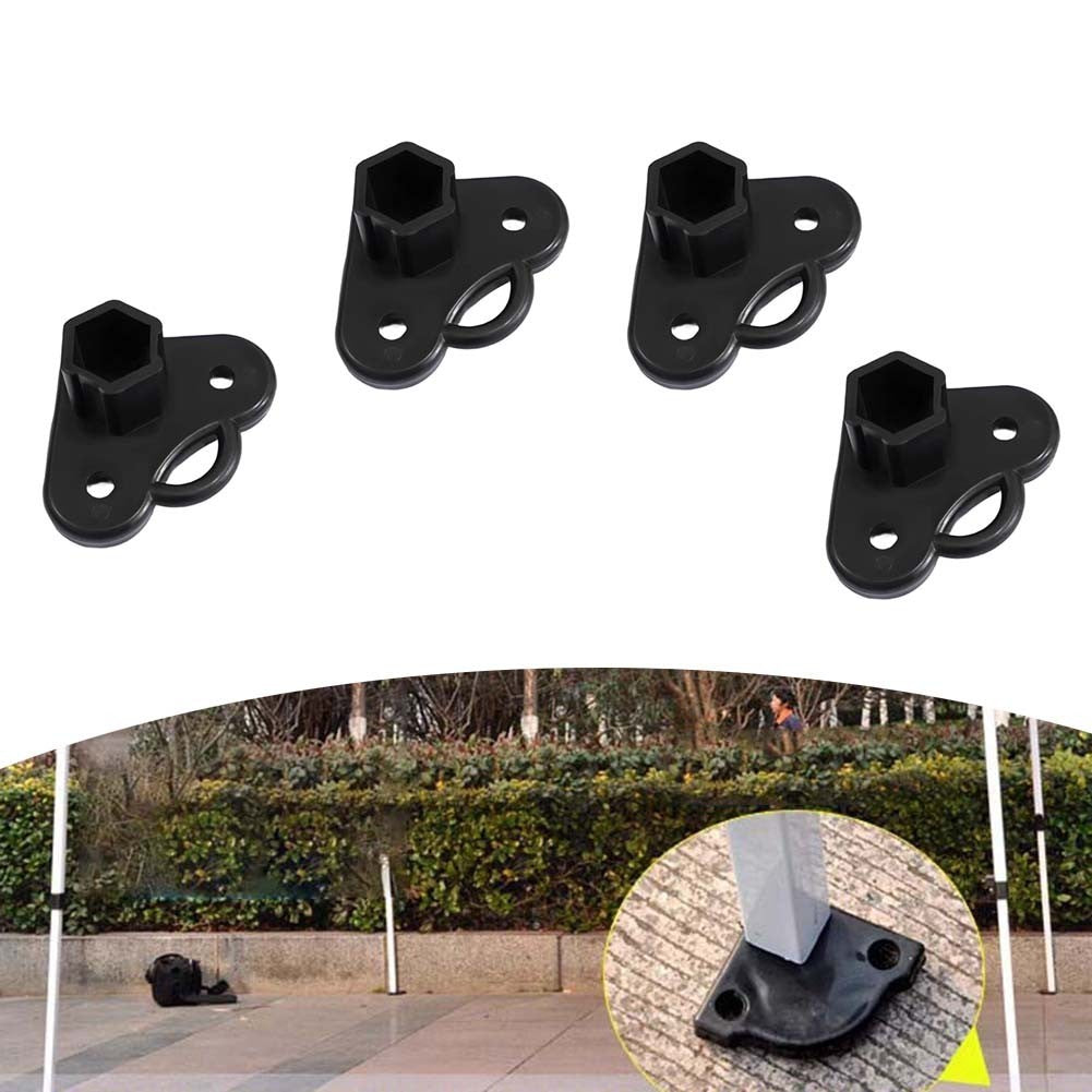 Plastic Foot Brackets for PopUp Tent 21x21 Millimeter Tube Legs Pack of Four