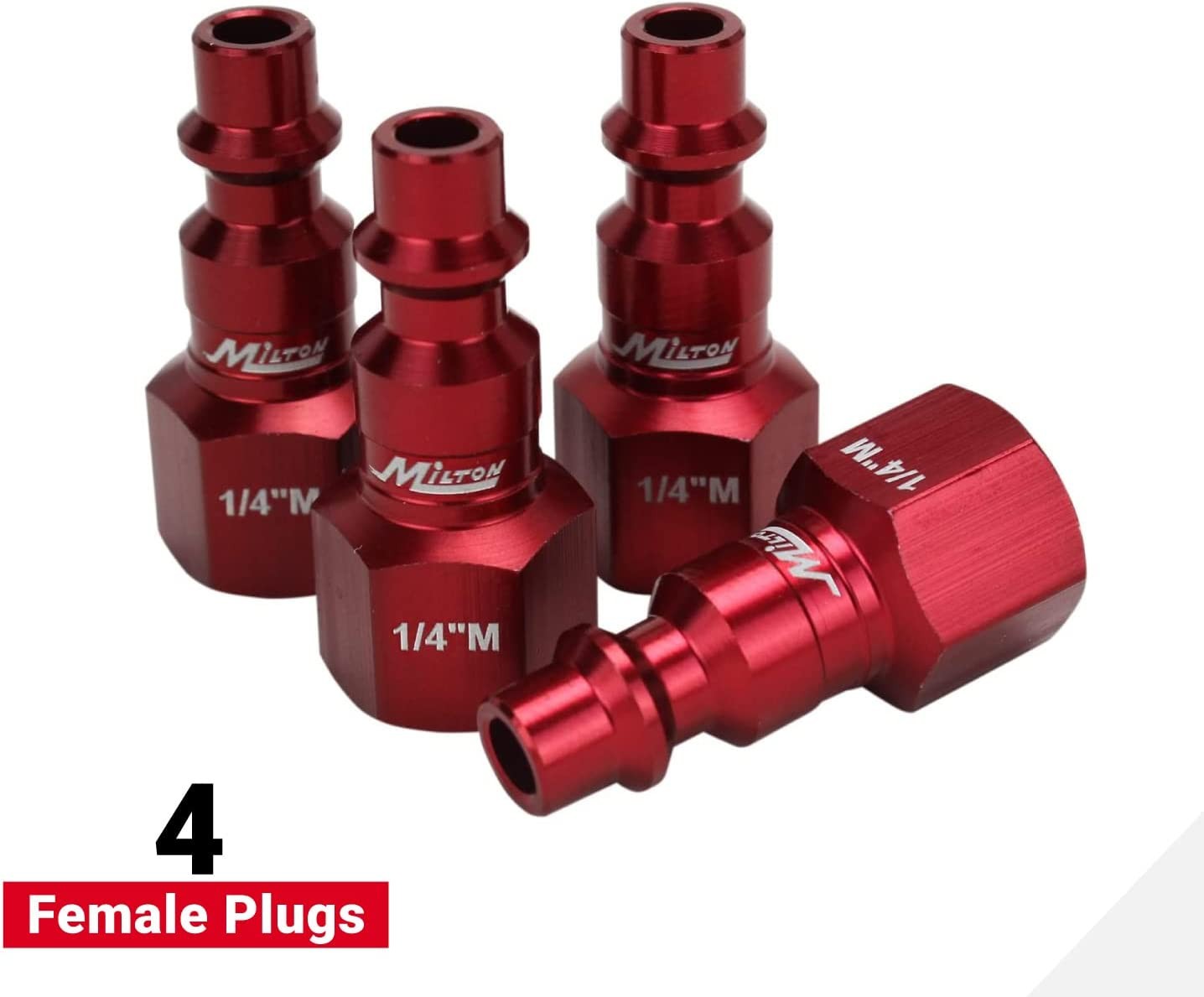 S-314MKIT Colorfit Coupler & Plug Kit - (M-Style, Red) - 1/4" NPT, (14-Piece)