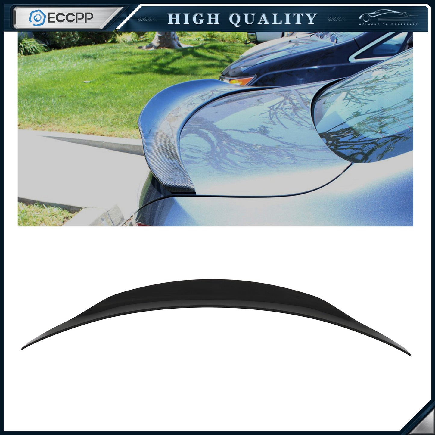 For 2015-2021 Mercedes-Benz W205 C-Class Sedan & C63 Sedan Ducktail Spoiler