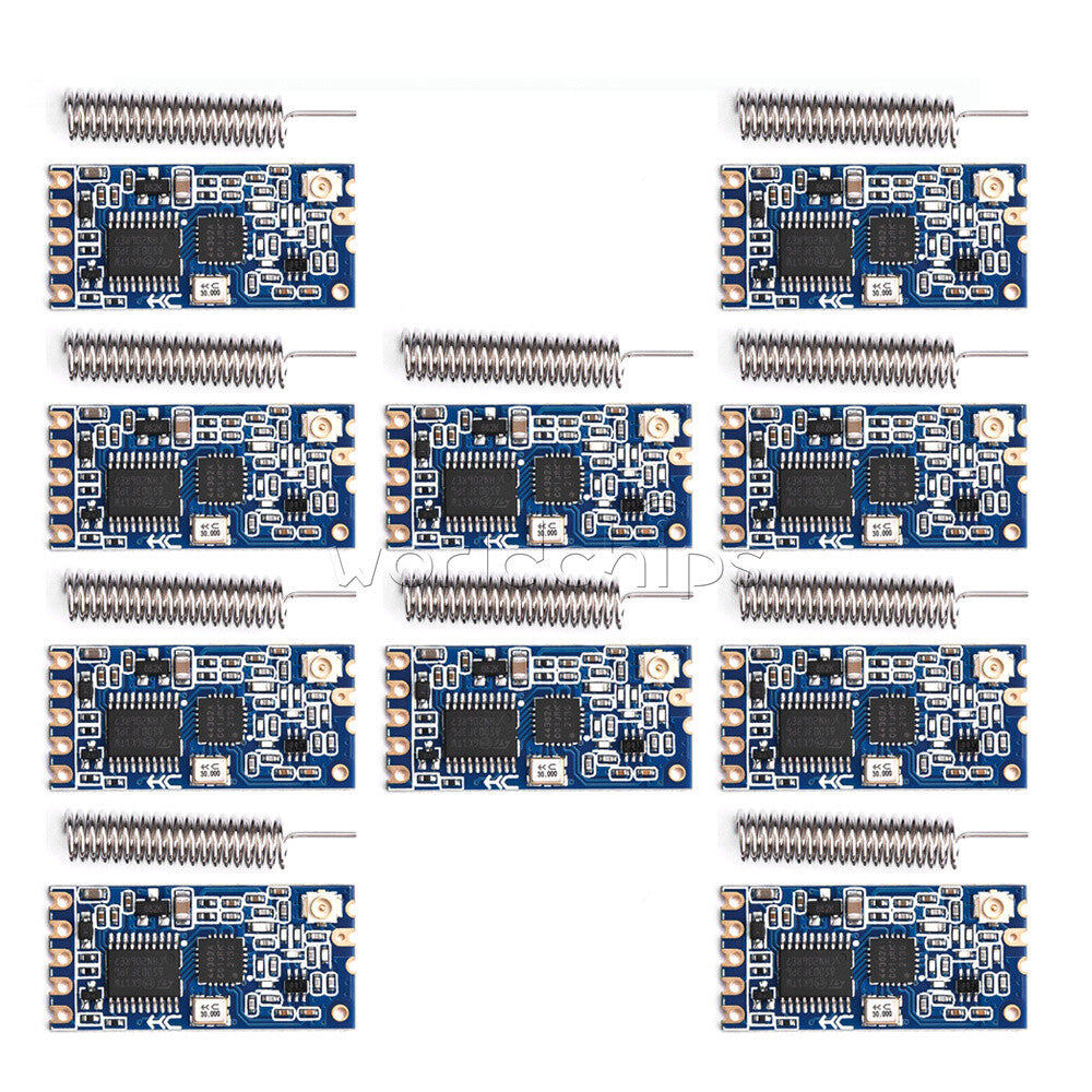 10PCS 433Mhz HC-12 SI4438 Wireless Serial Port Module 1000m Replace Bluetooth