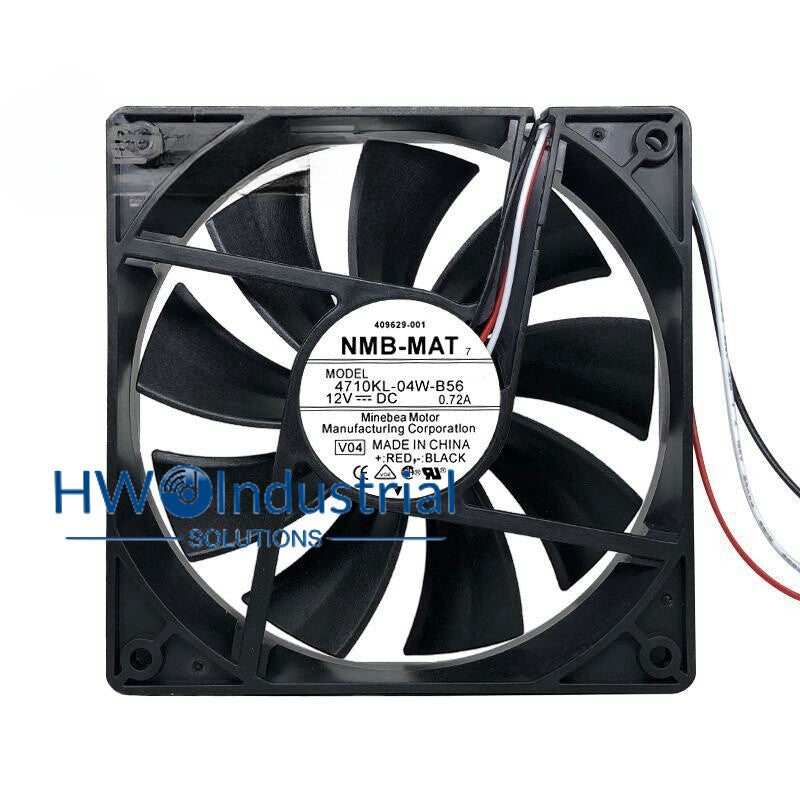 1PC NMB 4710KL-04W-B56 12025 12V 0.72A 12CM PWM 3-wire Chassis Cooling Fan