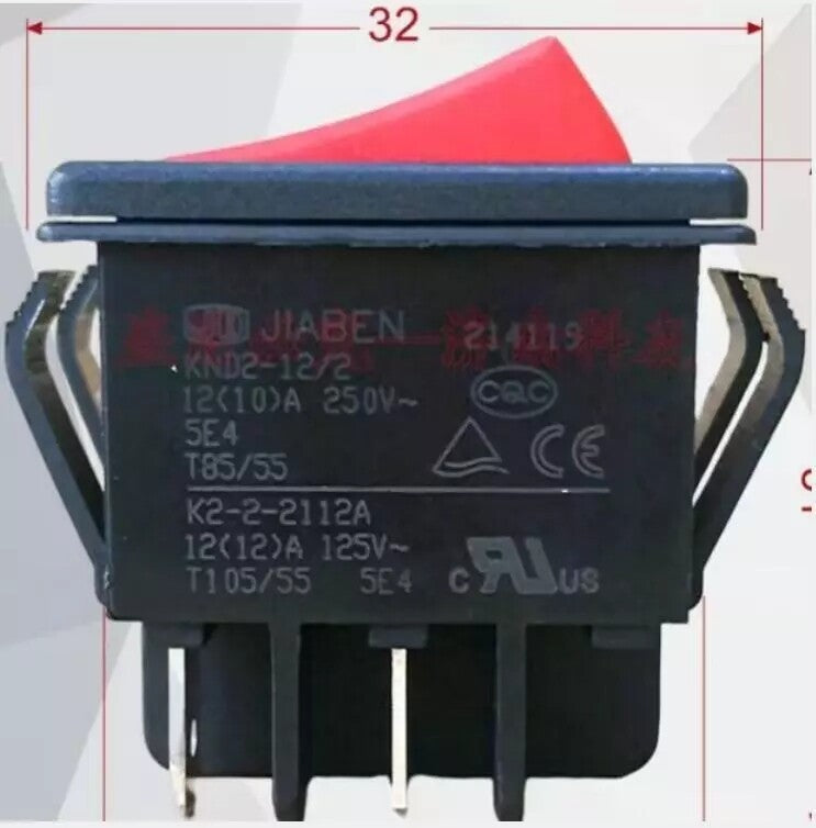 JIABEN KND2-12/2 K2-2-2112A Rocker Switch 4Pin 2position Boat Type On-Off Switch