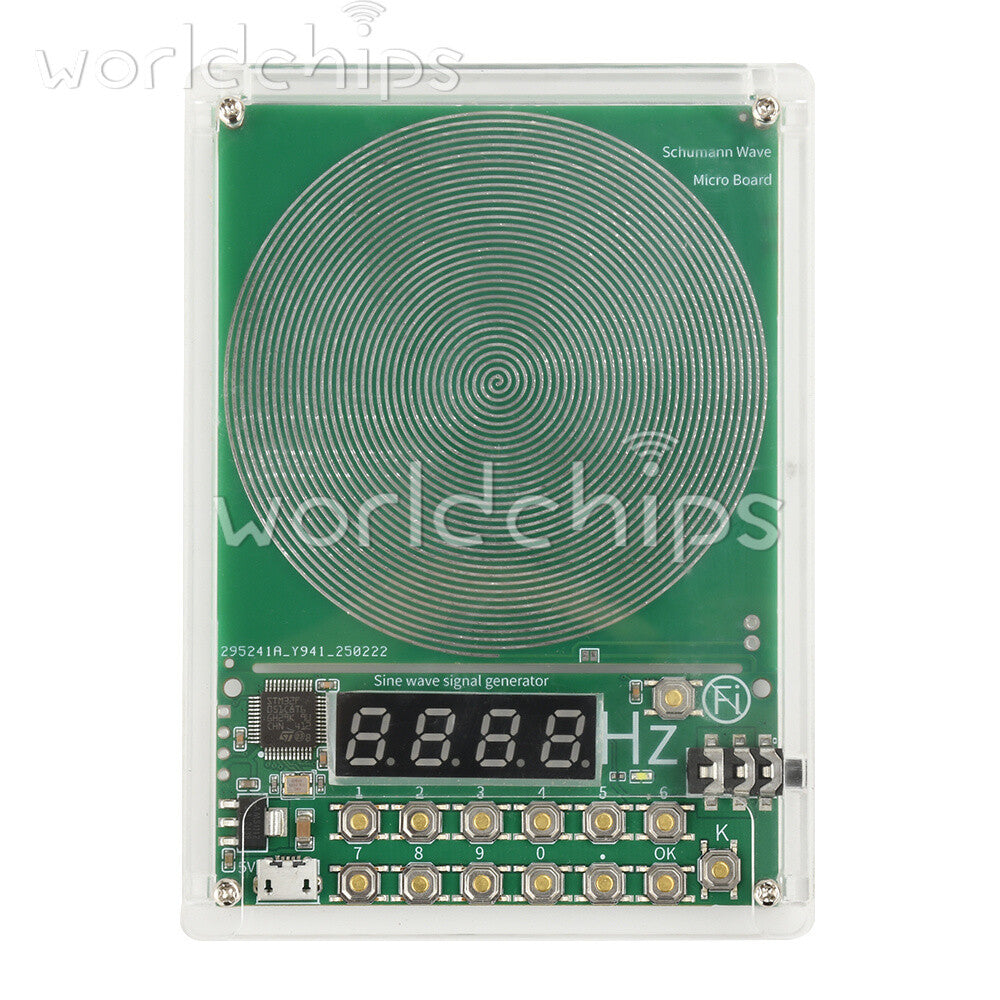 Digital Schumann Wave Generator Adjustable 0.1Hz~100kHz Sine Wave With Shell