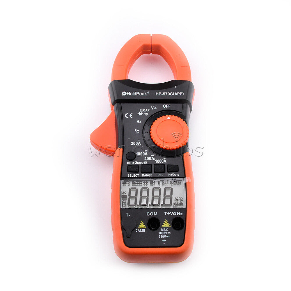 Digital Clamp Meter DC Current 4000 Counts AC/DC Volt 1000A Handheld Tester