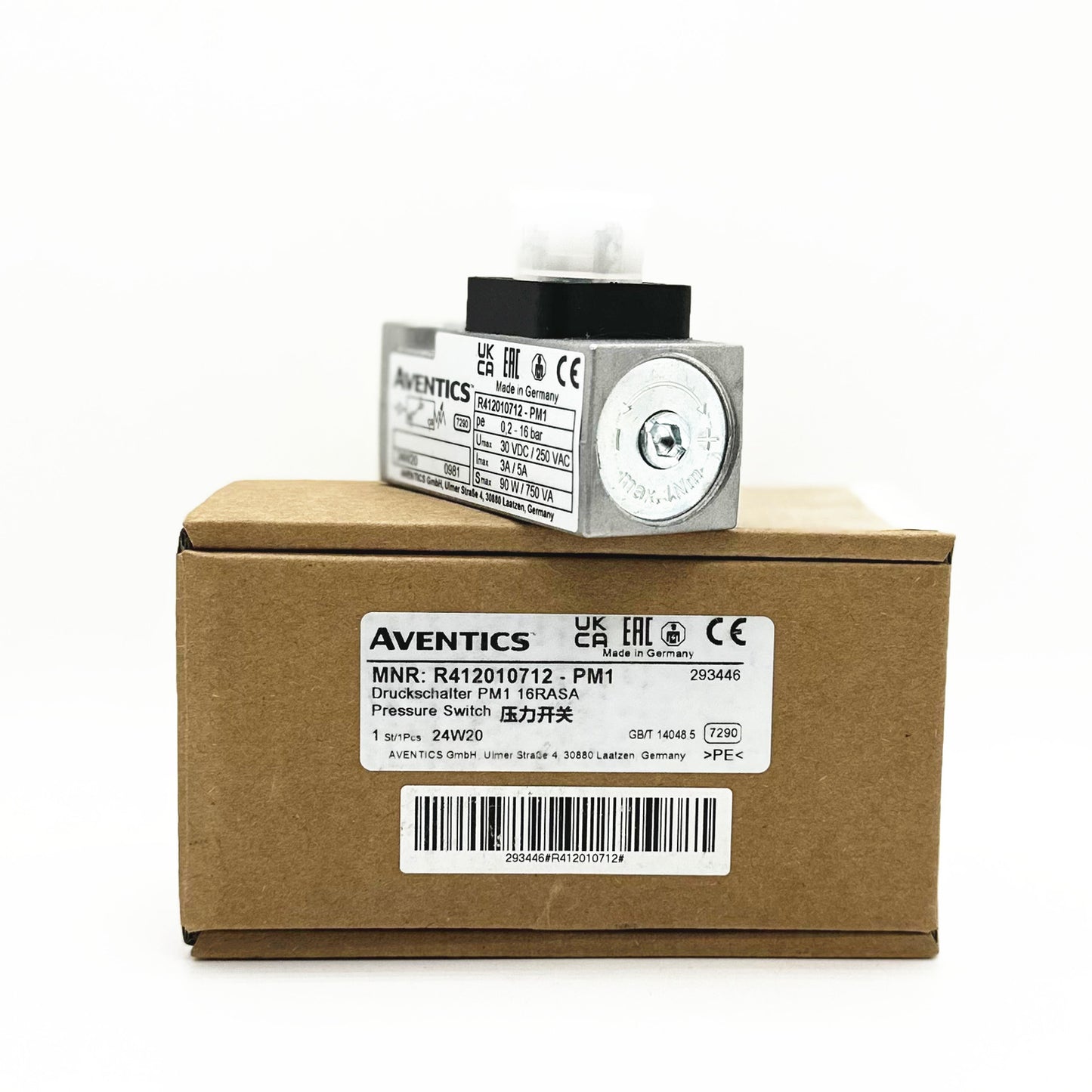 1pcs AVENTICS Pressure Switch R412010712 Series  PM1 0.2-16bar Fast delivery