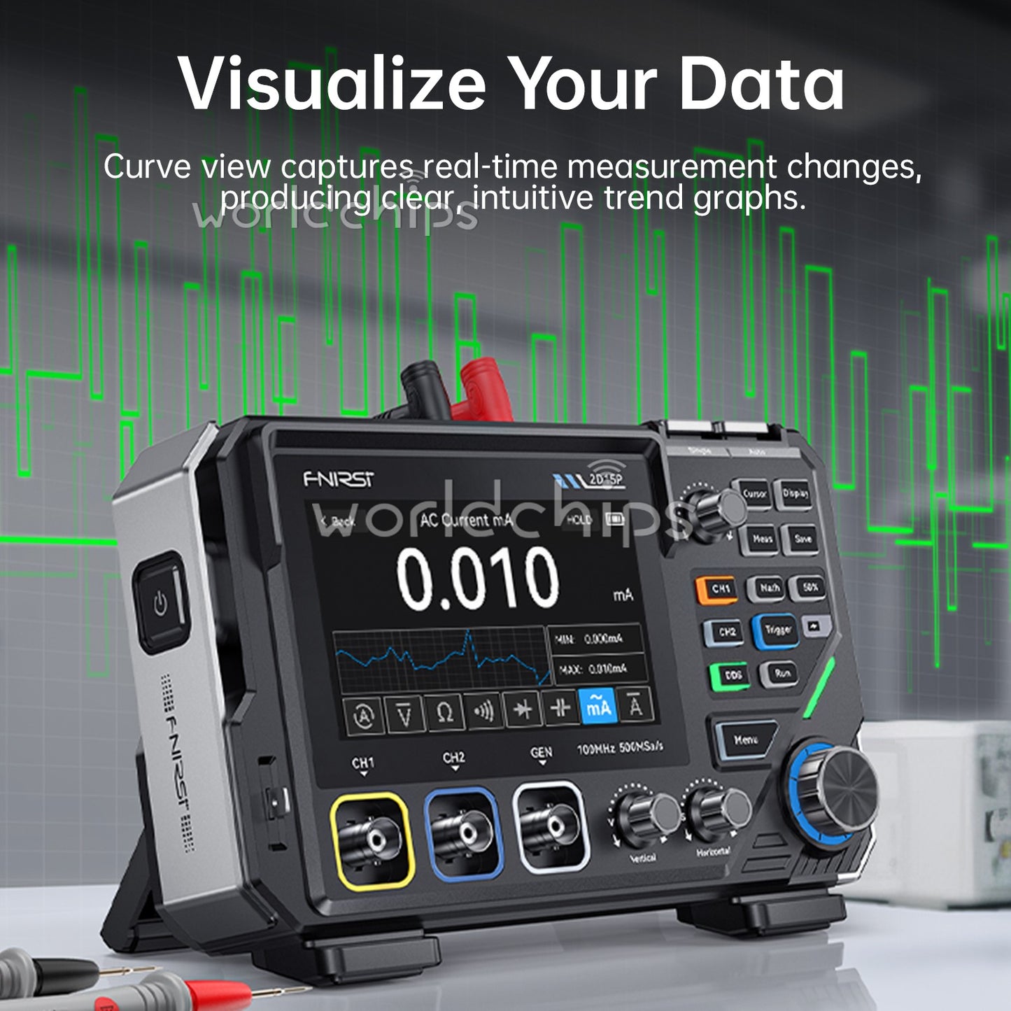 FNIRSI 2D15P Digital Multimeter Oscilloscope Signal Generator Duan Channel 100M