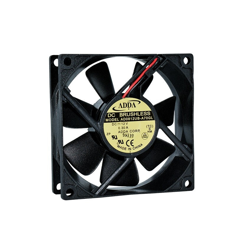 1/piece ADDA 3-wire AD0812UB-A70GL 0.30A 12V 8025 8cm Power Cooling Fan