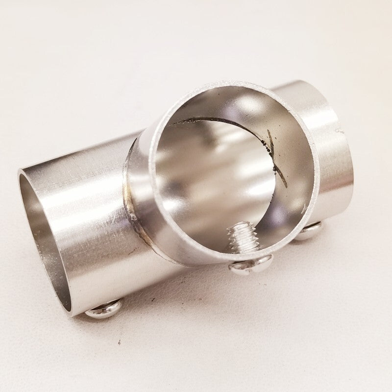 4 Pcs 3-Way Boat Handrail Fitting Tee Rail Stainless Steel for 1" Tube