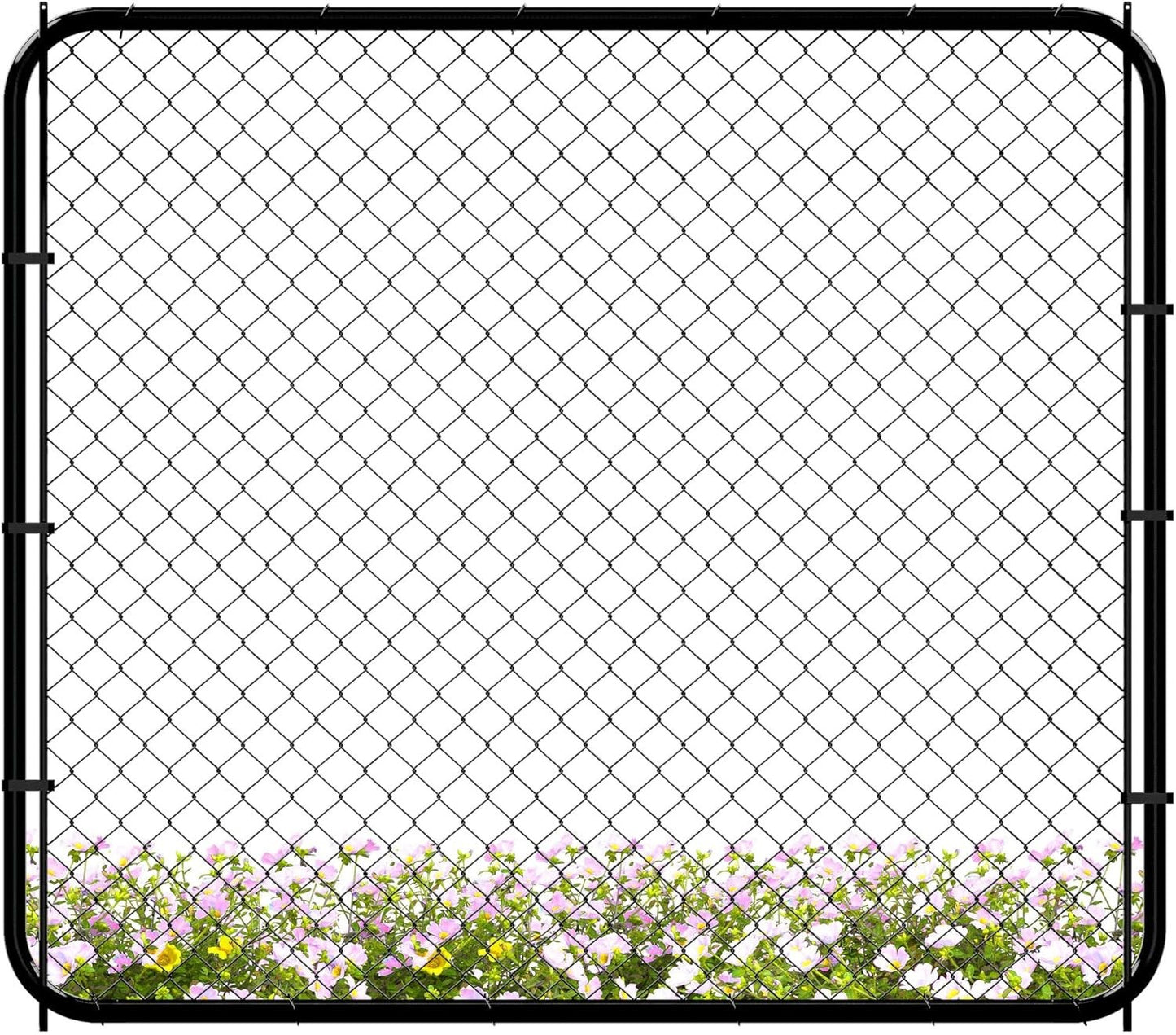 Adjustable Chain Link Fence Gate Kit - 26"-72" W x 5' H, Metal, Anti-Rust