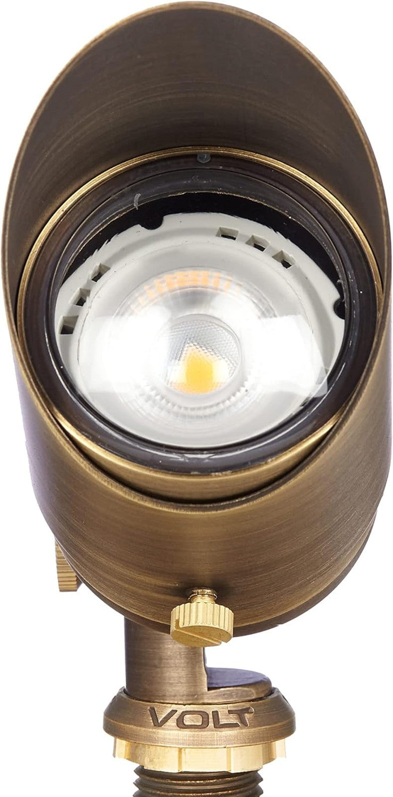 12V Cast Brass Outdoor Spotlight, Top Dog - Bronze, for Landscape Lighting