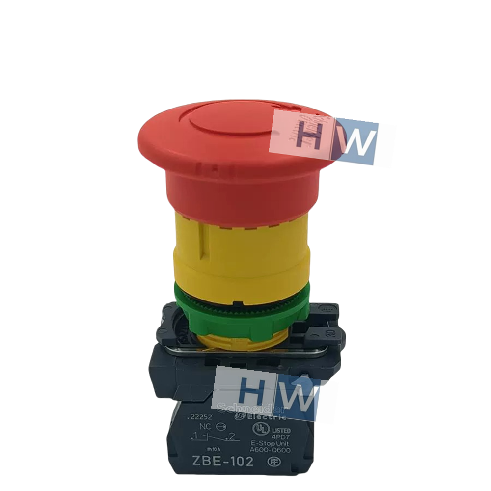 1/Piece  Key Emergency Stop Button Switch XB5AS9445 XB5-AS9445 1NO+1NC