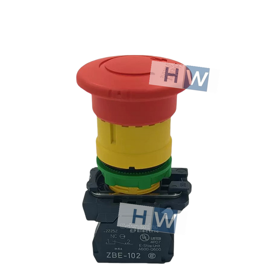 1/Piece  Key Emergency Stop Button Switch XB5AS9445 XB5-AS9445 1NO+1NC