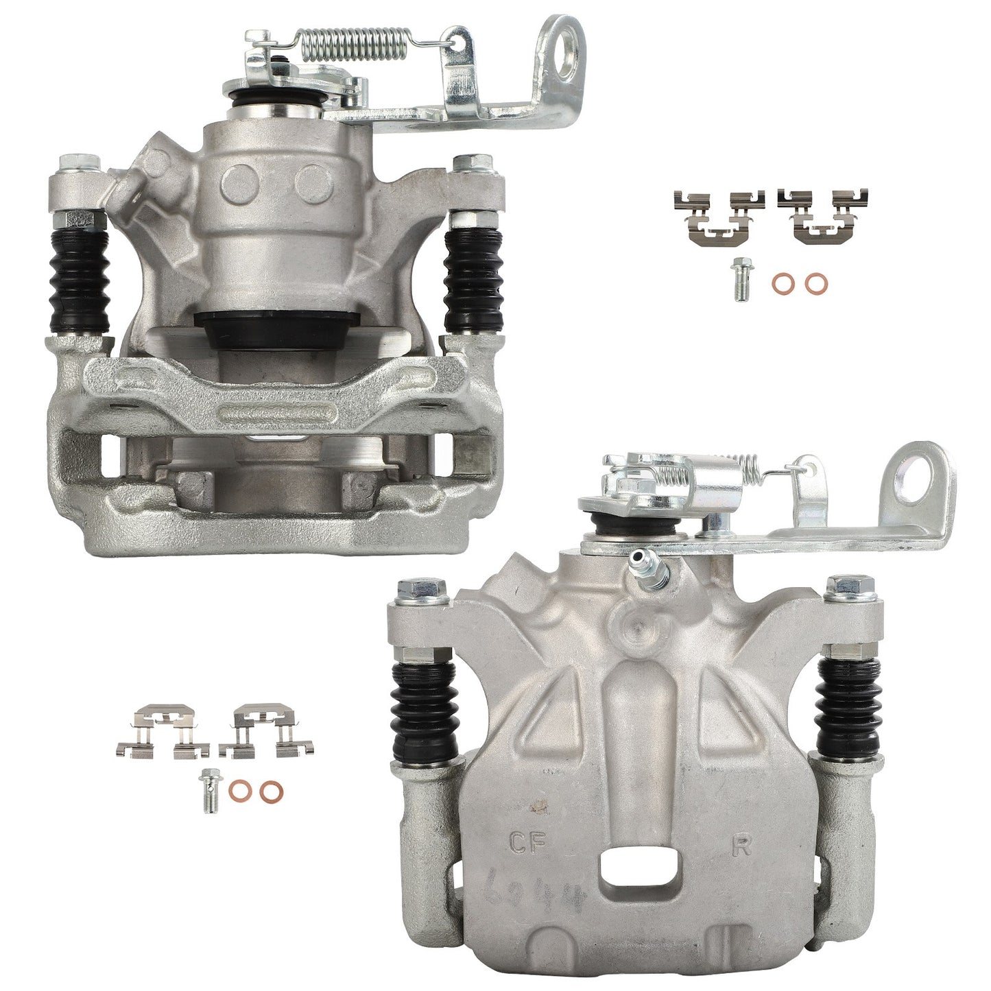 Rear Brake Calipers 2Pcs  Set Zinc For 2014-2016 Mazda 3 19B7155 19B7154