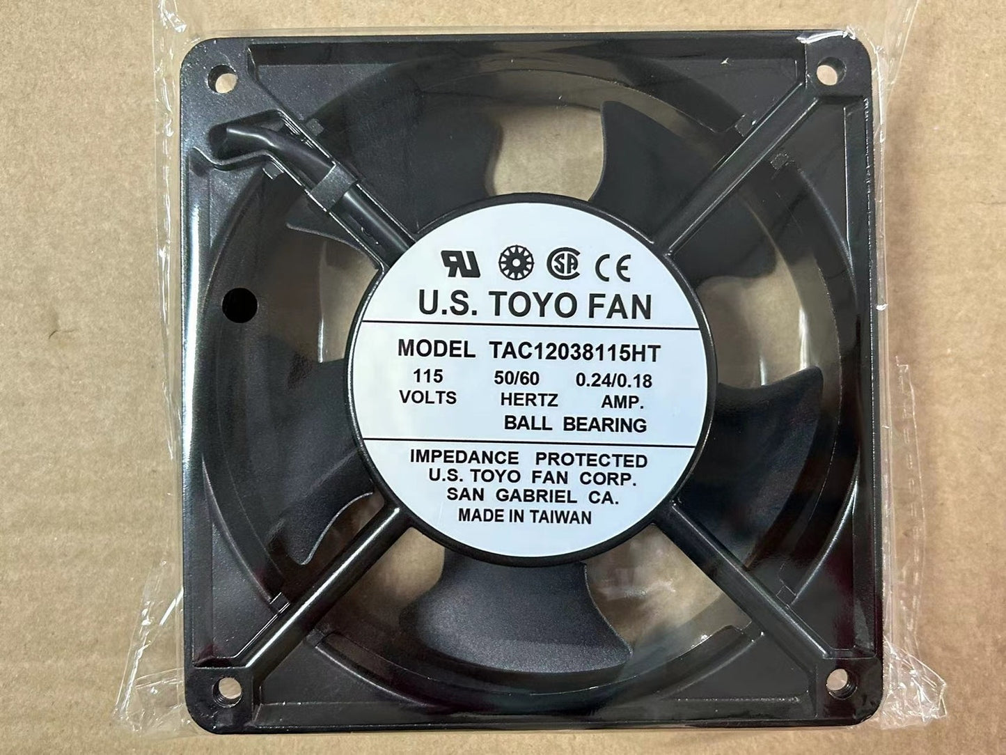 1pcs U.S.TOYO FAN TAC12038115HT 115V 12CM axial flow cooling fan