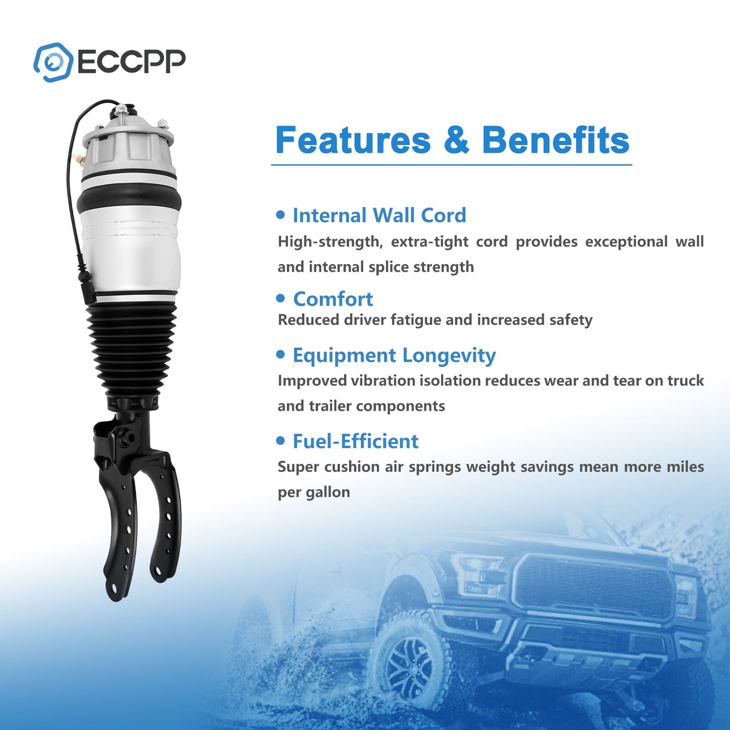 Front Right Air Suspension Shock For Audi Q7 VW Touareg Porsche Cayenne 10-18