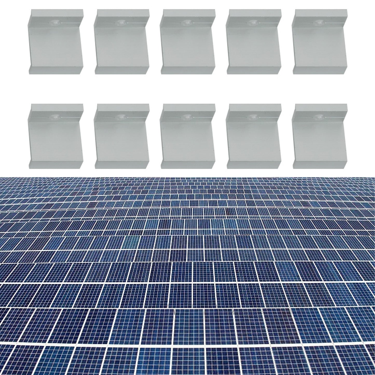10Pcs End Clamp 4 Types PV End Clamp Photovoltaic Solar Panel Mount