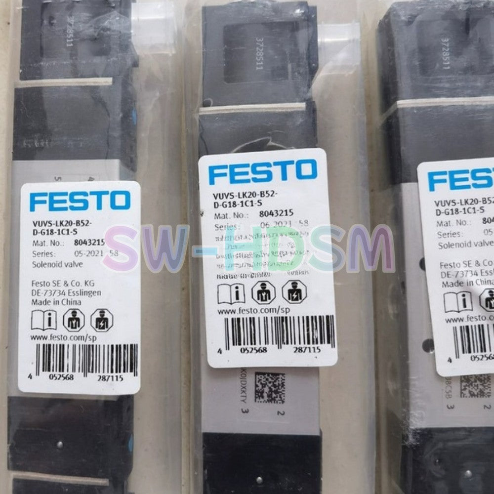 1PCS  for FESTO VUVS-LK20-B52-D-G18-1C1-S 8043215 Solenoid Valve Freight Free