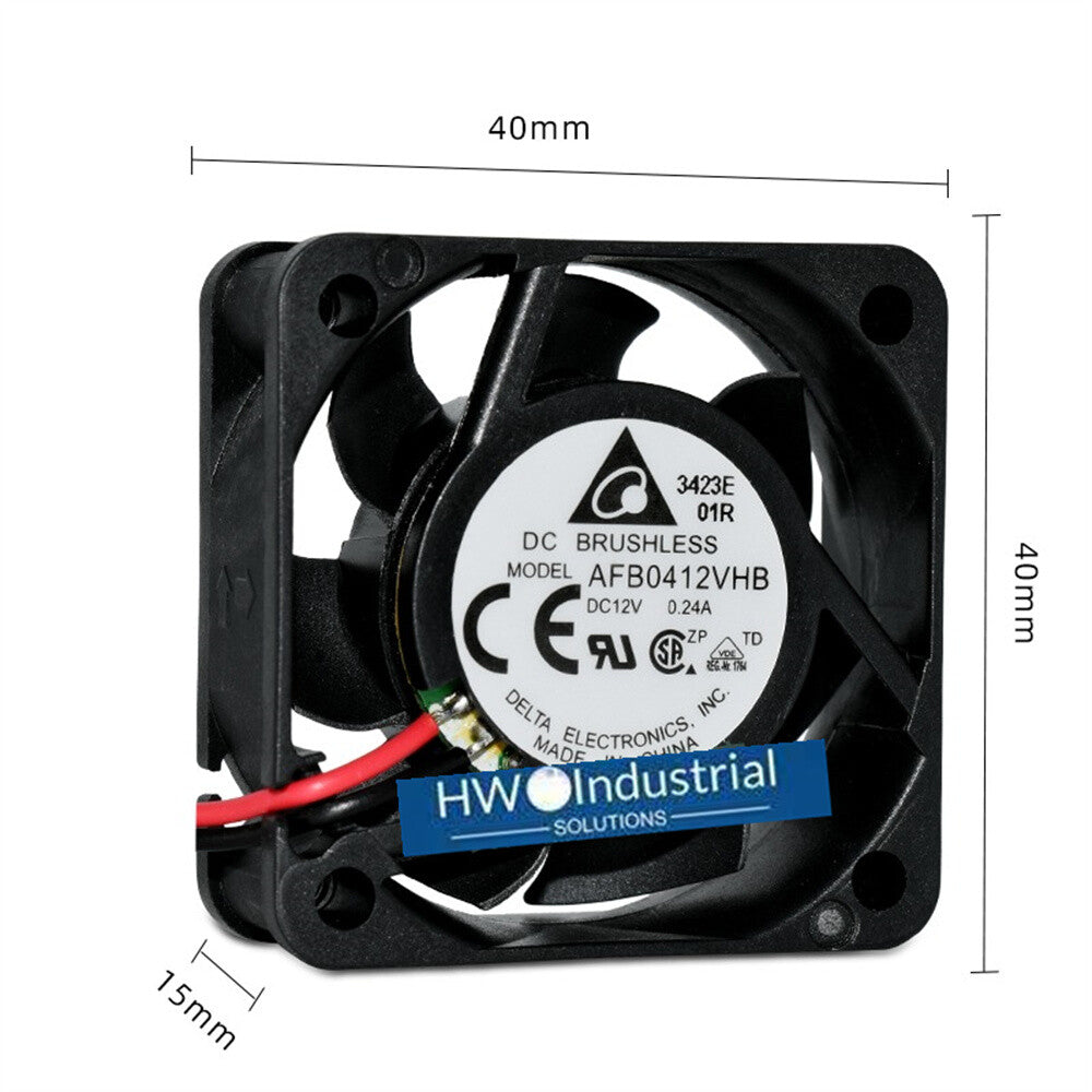1/piece  AFB0412VHB 12V 0.24A 4015 4CM Delta Switch Cooling Fan