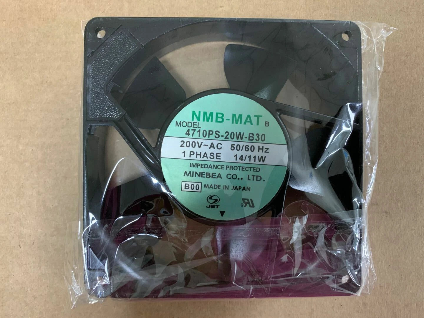 Cooling Fan 4710PS-20W-B30 for NMB-BAT 200V 14/11W 120*120*25mm 2700 rpm 1pc