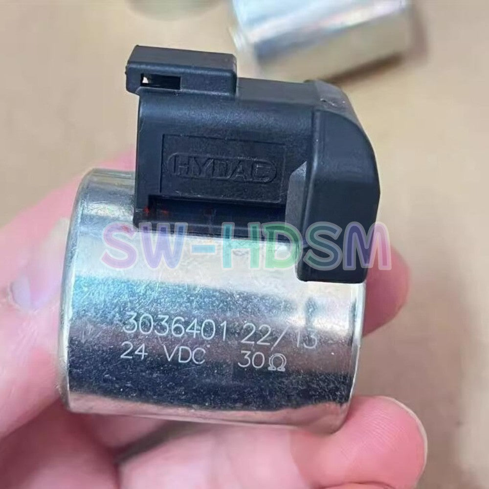 1PCS  for HYDAC 3036401 Solenoid Valve Coil Excavator Parts 24V Freight Free