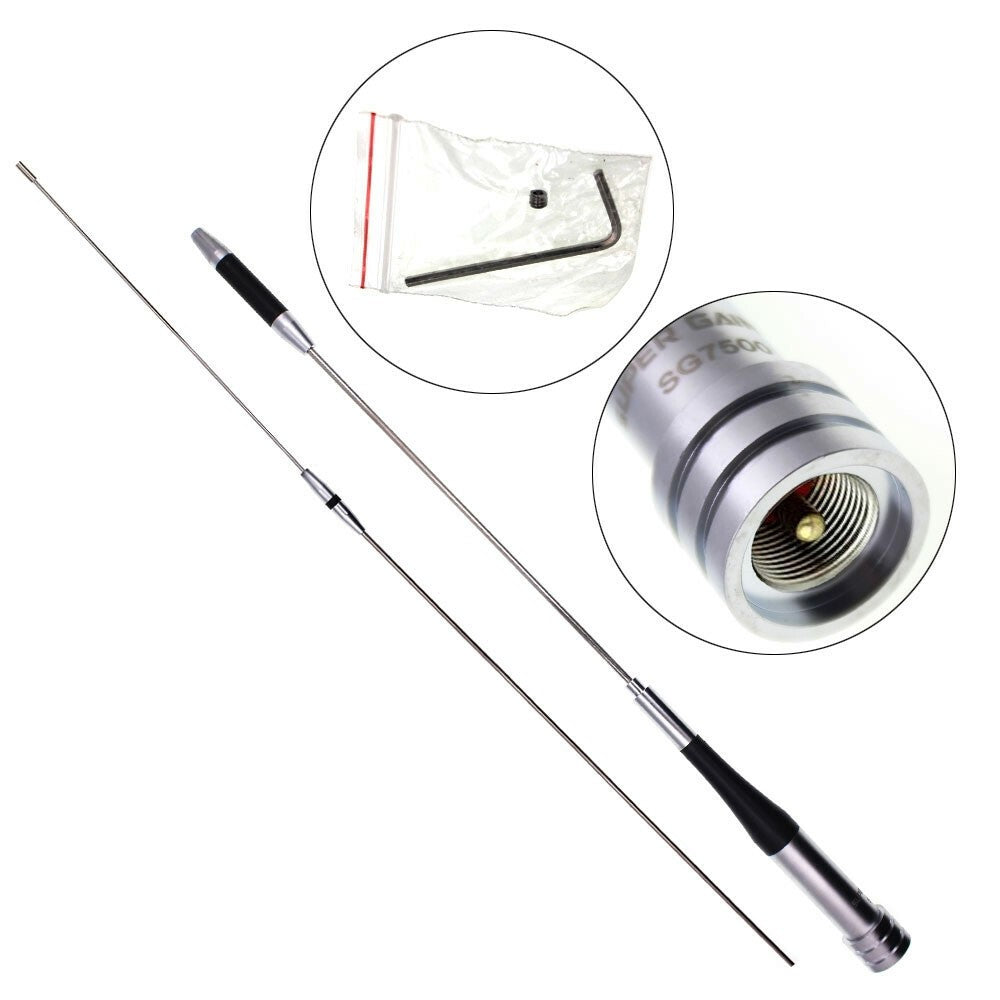 Diamond SG-7500 Dual Band VHF/UHF 150W 3.5/6.0dBi Gain Antenna for Car Radio