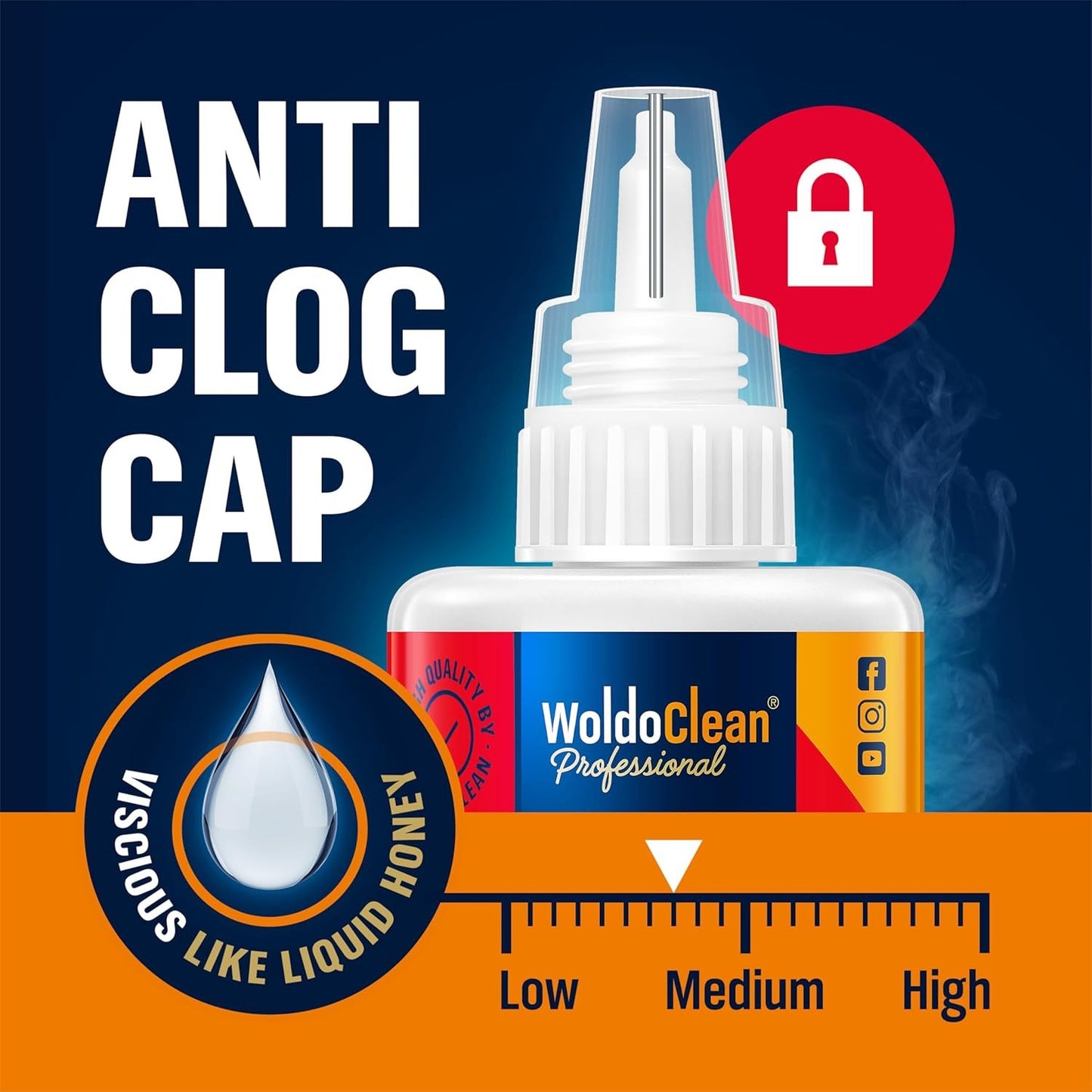 25g Super Glue, Fast-Drying CA Adhesive for Metal, Plastic, Wood, Ceramic, Glass