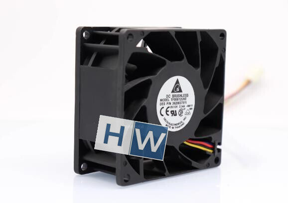 1PC Delta 8038 12V 2.34A TFB0812UHE 4-wire PWM Temperature Server Cooling Fan