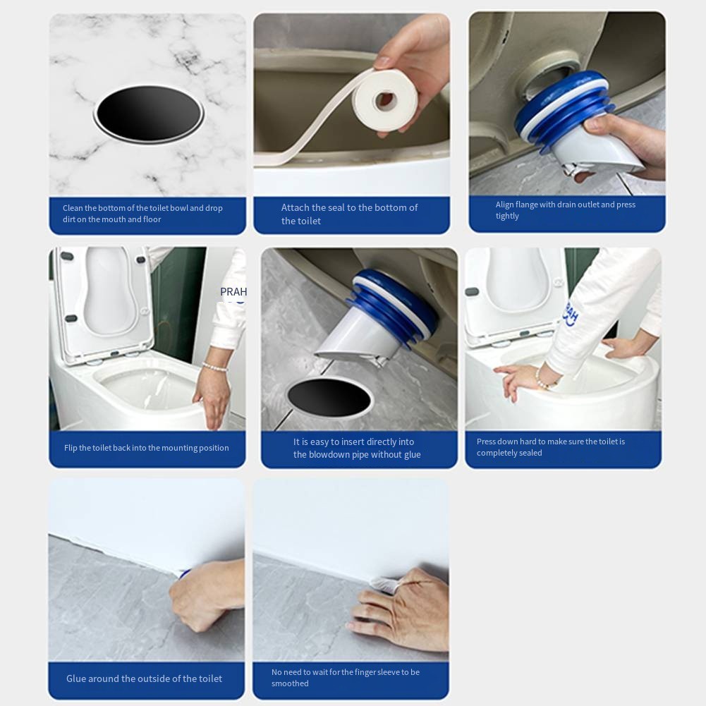 Toilet Flange Seal with Erosion Resistant Materials for Extended Durability
