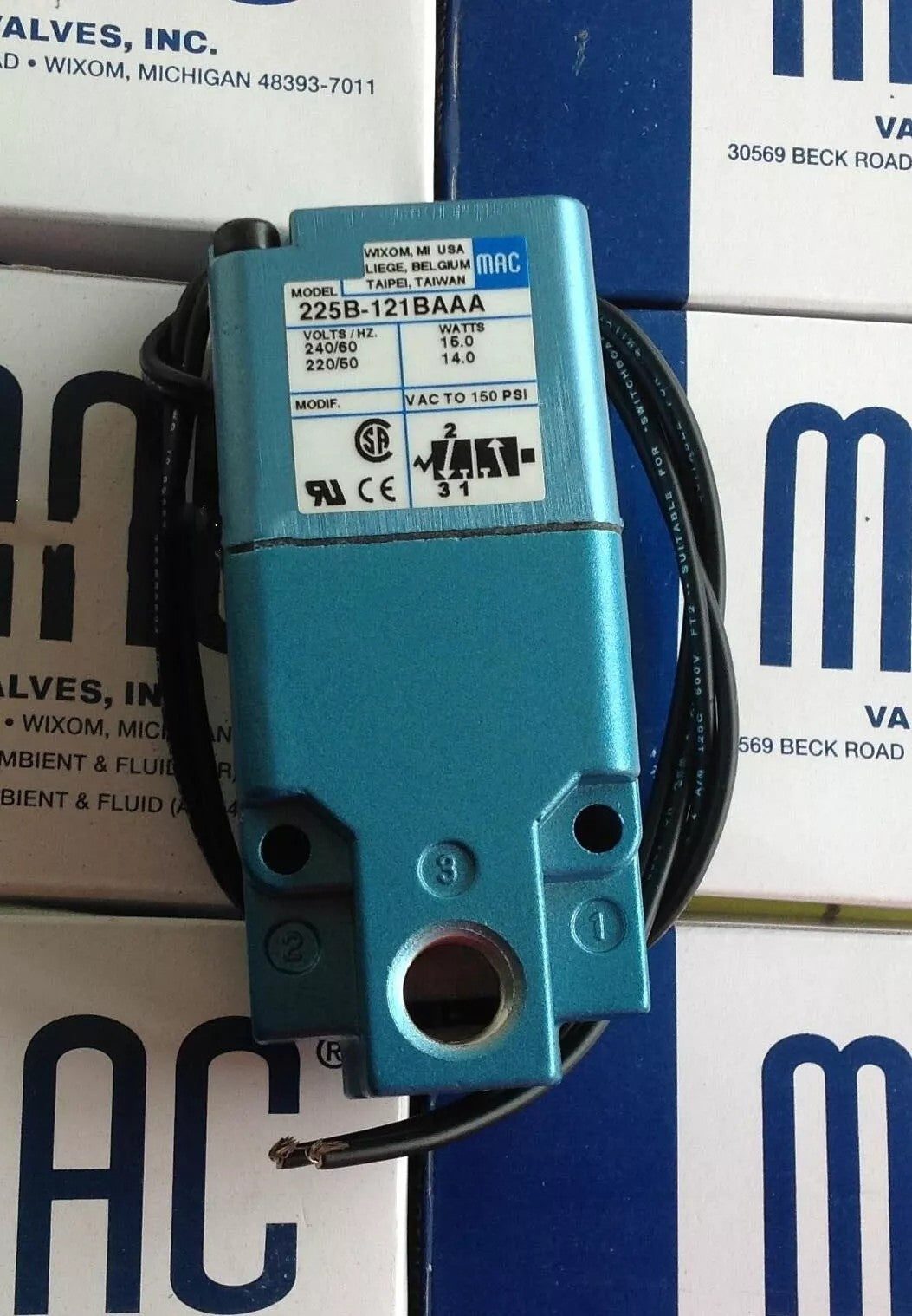 1PC  Fits for MAC solenoid valve 225B-121BAAA