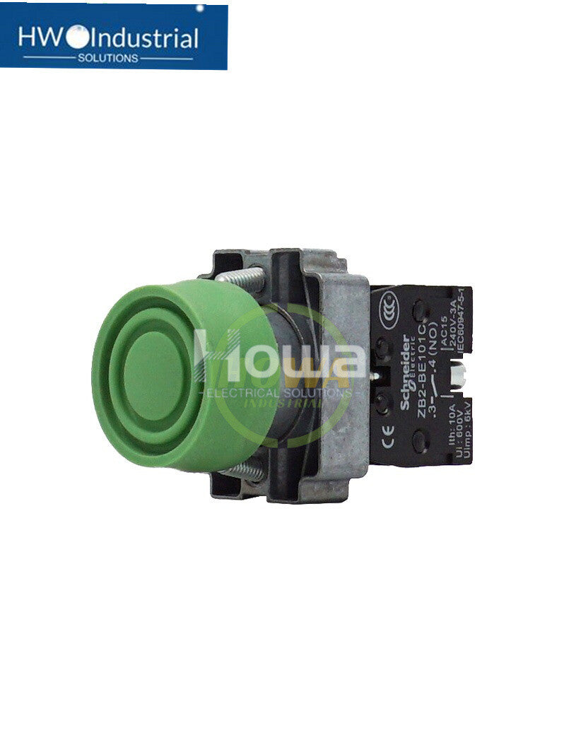 2PC  XB2BP31C Green Button Switch 1NC 22mm Installation Aperture