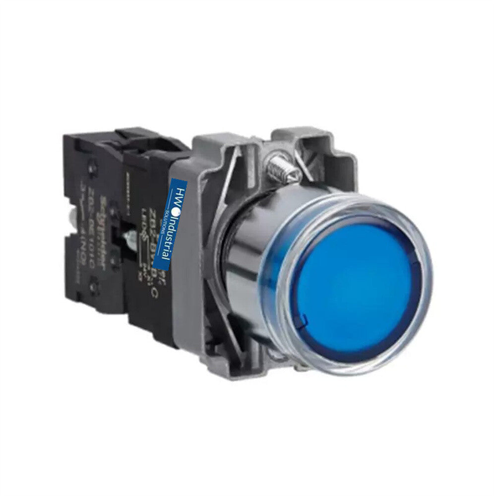 2/Piece  XB2BW36B1C XB2-BW36B1C 24V Blue with Light Self Reset Button Switch