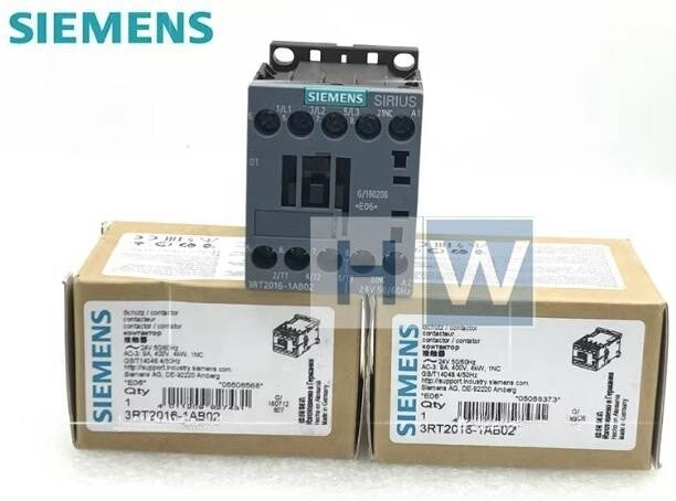 1Pc  SIE-MENS Contact 3RT2016-1AB02 Coil Voltage 24Vac 50/60Hz 9A