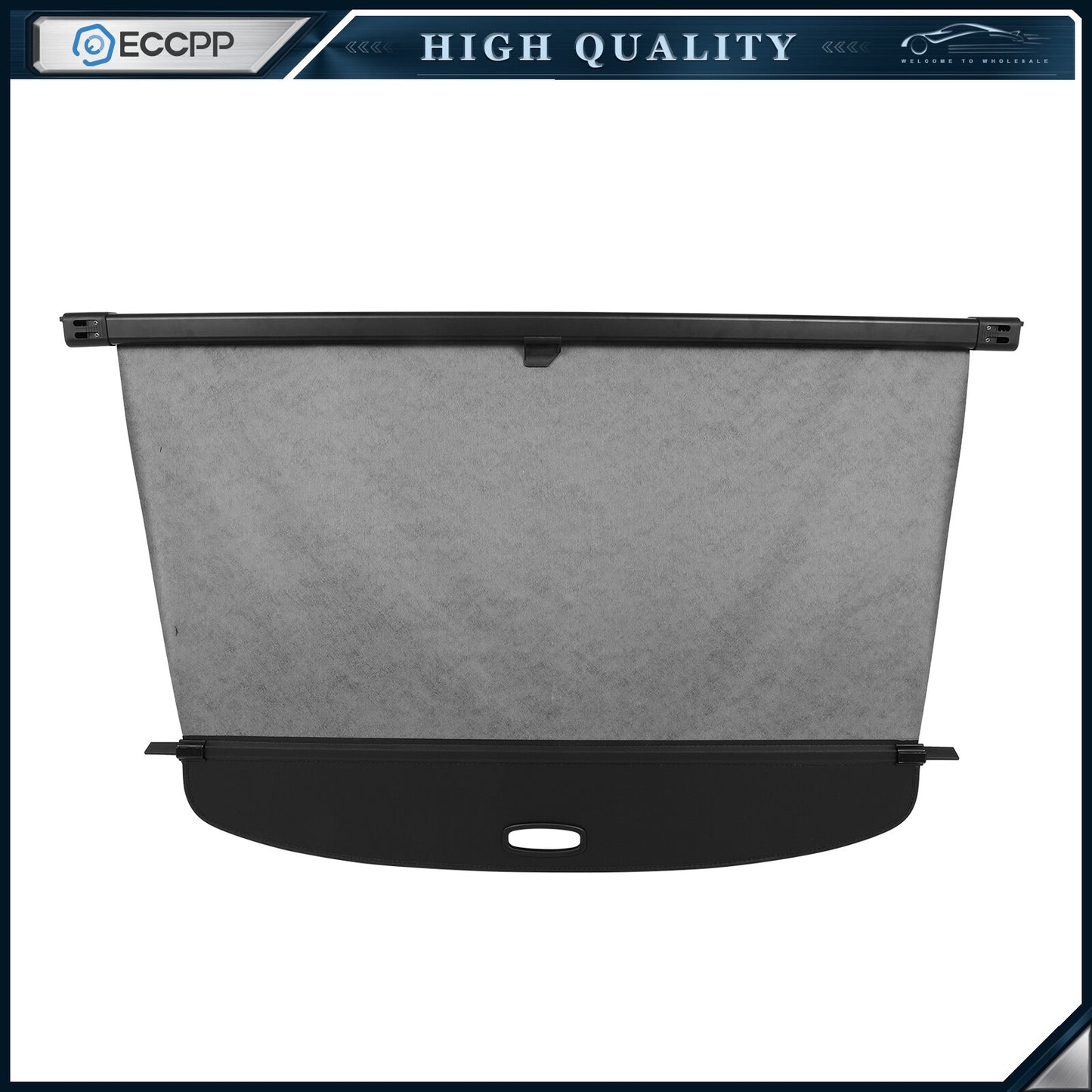Car Rear Trunk Cargo Cover For Audi Q7 2016-2018 Security Shield Shade Black