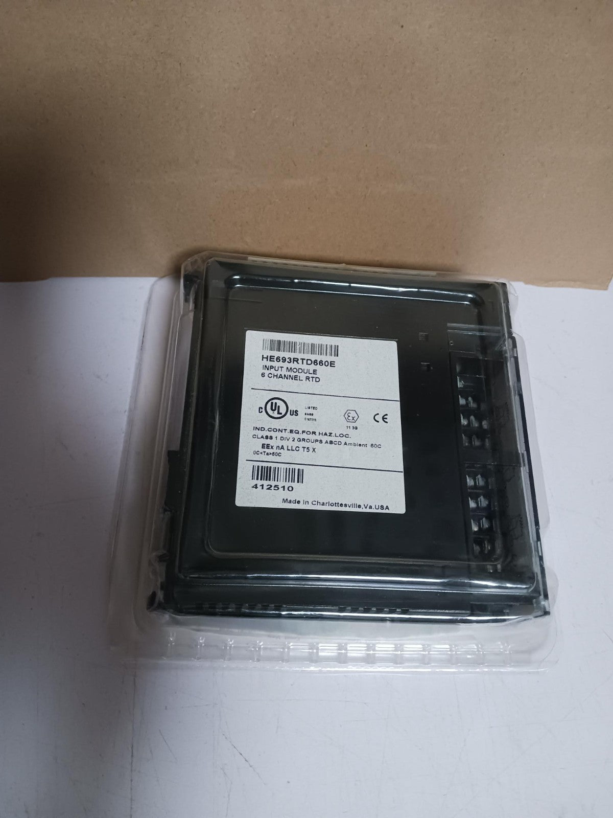 GE FANUC HE693RTD660E INPUT MODULE 6 channel RTD "Never , Mint" free ship