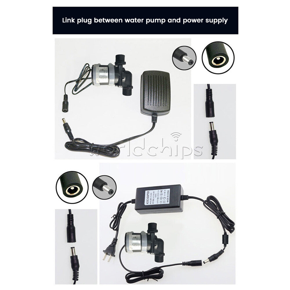 DC 12V 24V Brushless Water Pump Water Heater Shower Floor Heating Booster Pump