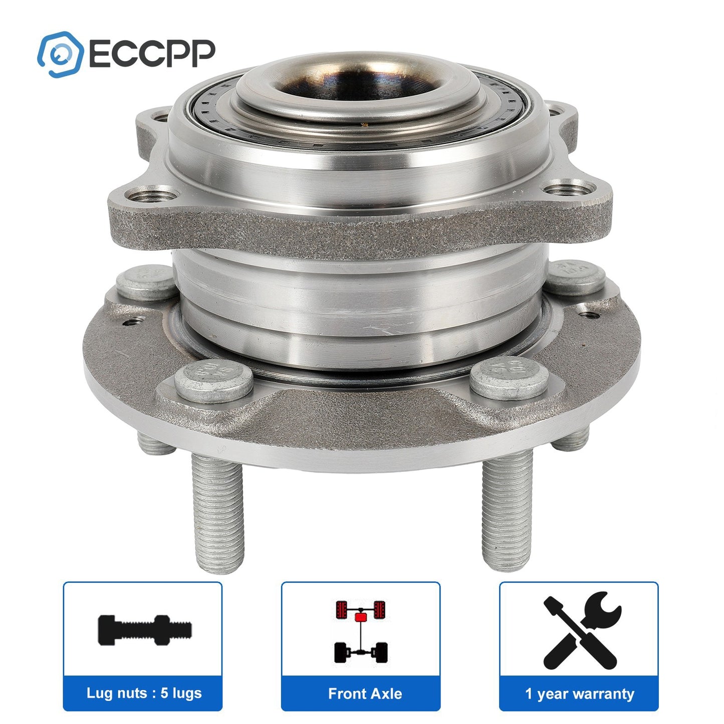 1Pc Wheel Hub Bearing Front For Hyundai Santa Fe Veracruz Kia Sorento NON-ABS