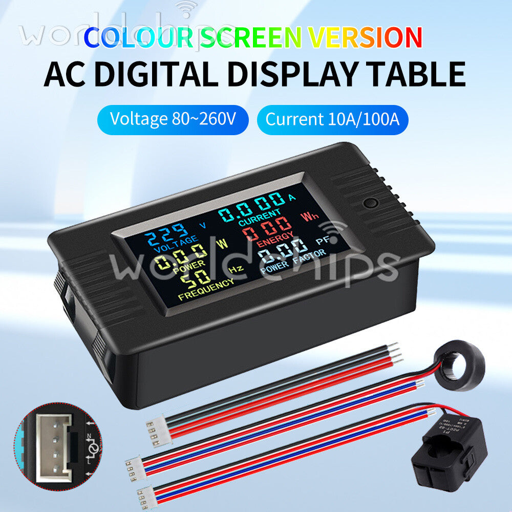 PZEM-022VH AC Digital Power Tester Voltage Ammeter Power Capacity Meter 22000W