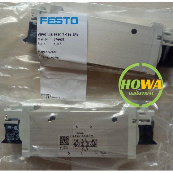 1/Piece  FESTO Solenoid Valve VUVG-L18-P53C-T-G14-1P3 574431
