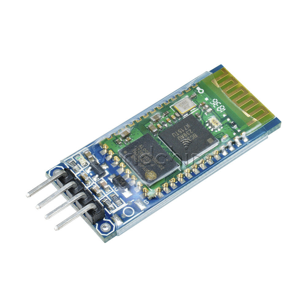 5Pcs Wireless 4 Pin Bluetooth RF Transceiver Module HC-06 RS232 With backplane