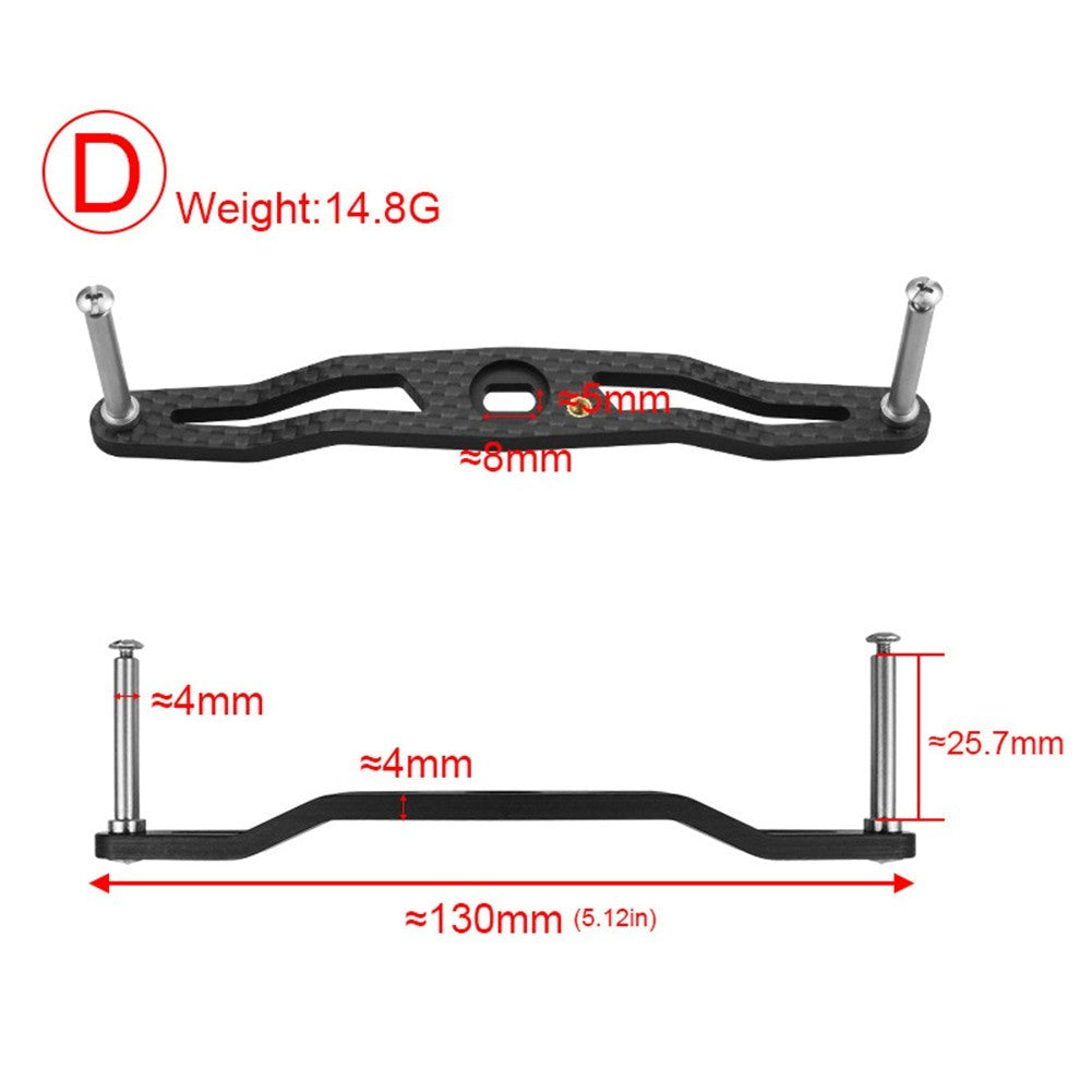 Versatile Carbon Fiber Fishing Reel Handle for Various Fishing Techniques