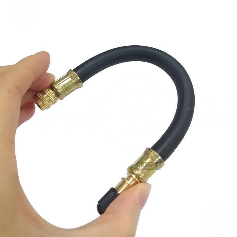 2x Double Tire Car Truck Inner Tube Valve Air Nozzle Inflation Extension Rod
