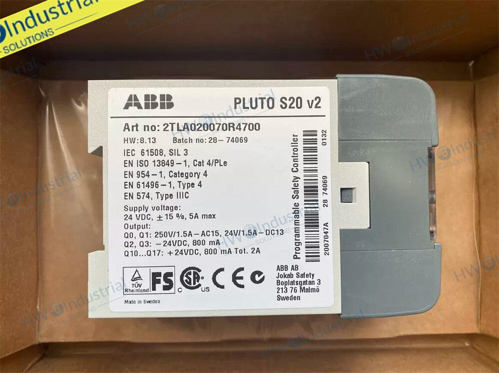 1/Piece Pluto S20 v2 ABB Programming Safety Controller 2TLA02070R4700