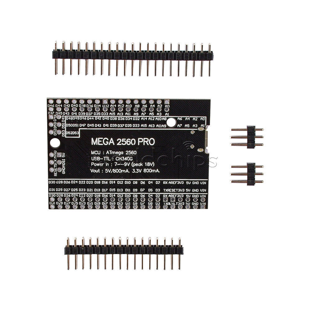 1-10PCS MEGA 2560 Pro Mini Embedded ATMEGA2560-16AU USB CH340G For Arduino
