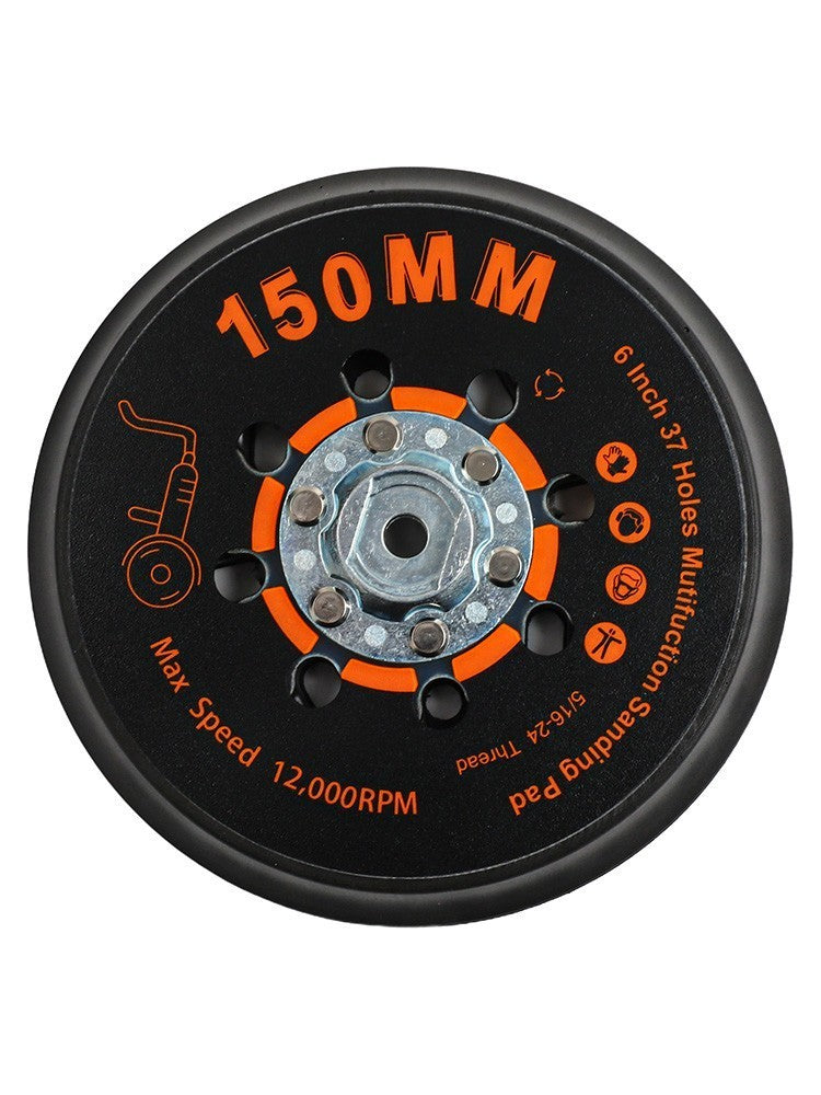 150mm Sanding Disc Backing Pad with 37 Holes for Various Finishing Applications