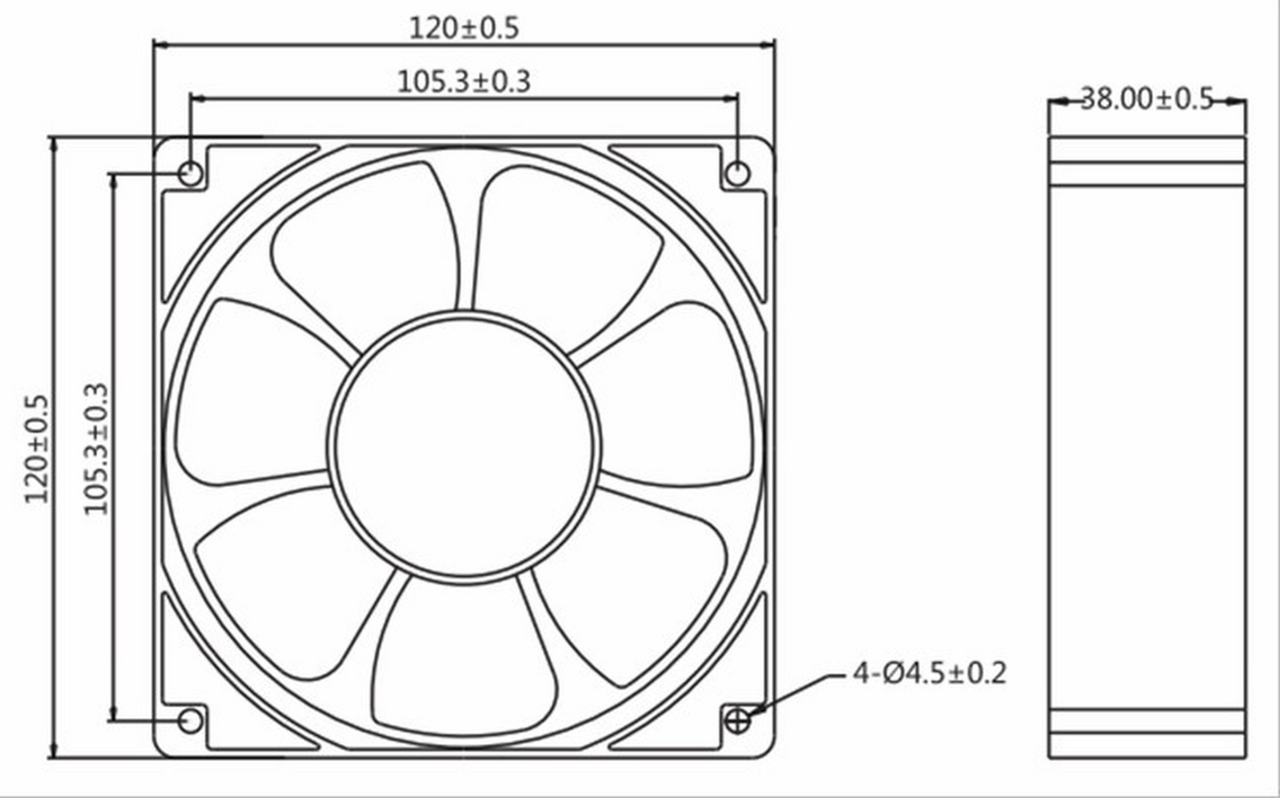 1pc Sanyo 109R1224H1D011 24V 0.25A 12CM 12038 Inverter Cooling Fan