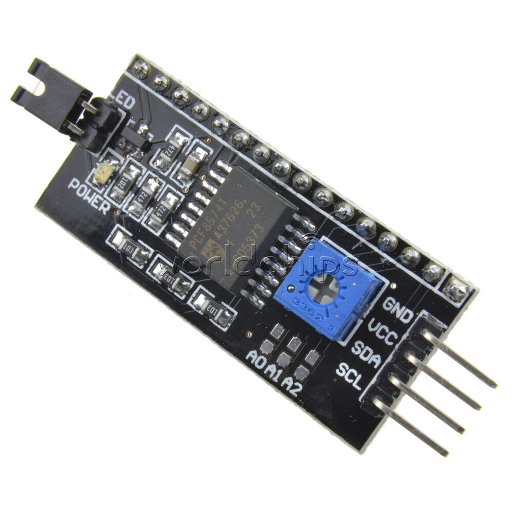 5V 128x64 LCD Display Yellow Green 1602LCD IIC/I2C/SPI Serial Interface Board
