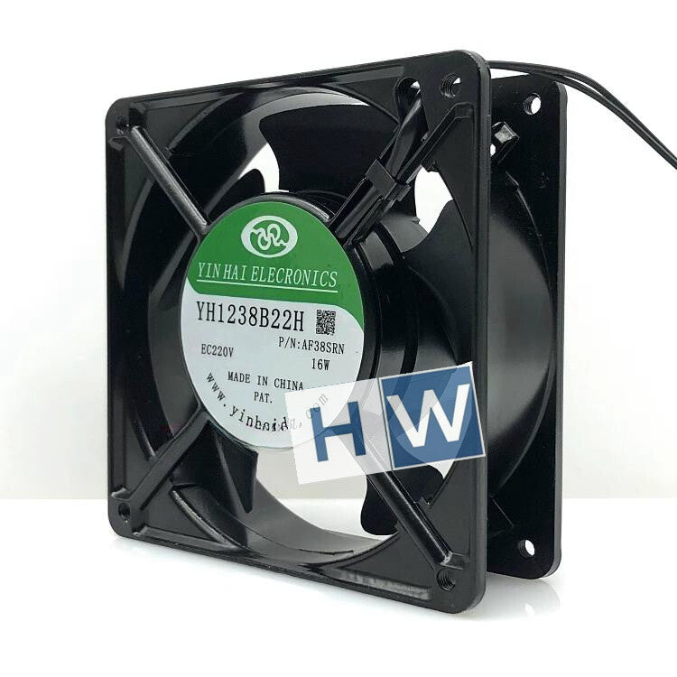 1PC YIINHAI YH1238B22H EC220V 16W 12CM Axial Cooling Fan 2-wire